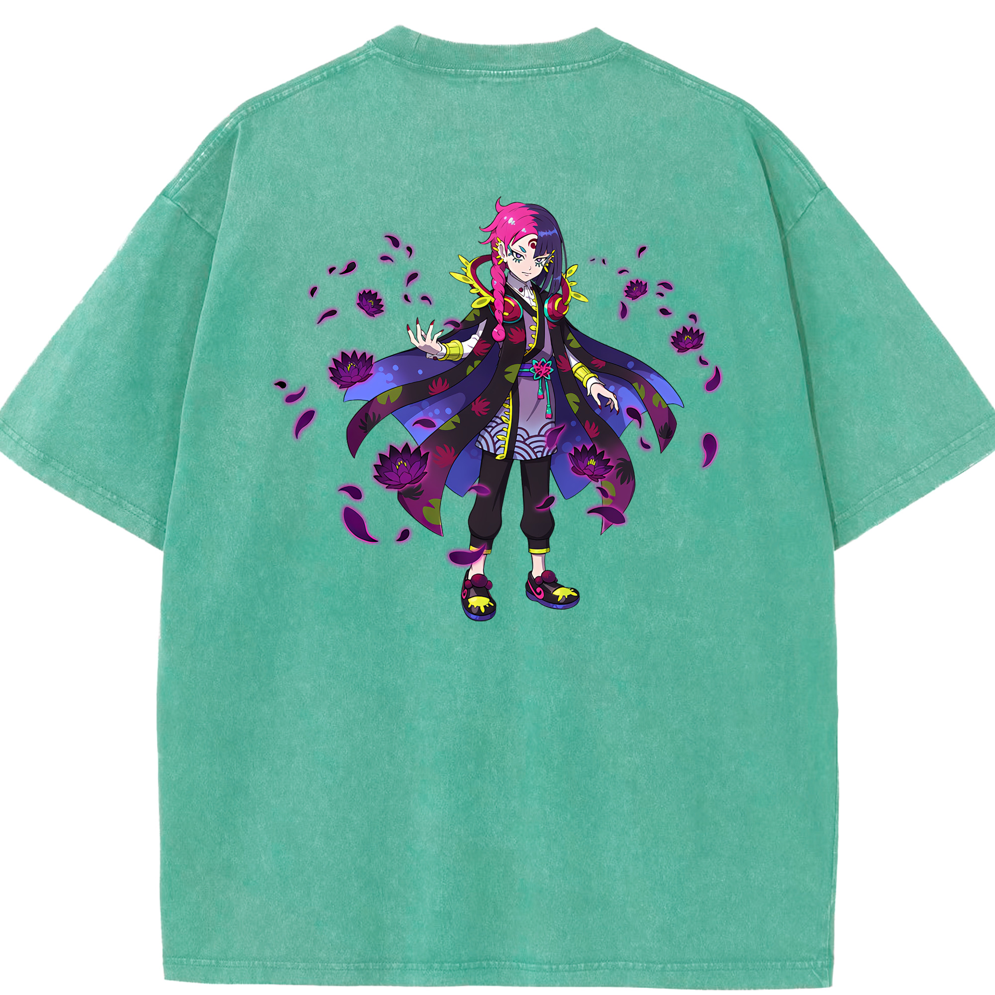 （画像用） 妖怪ウォッチ Yo-kai Watch 綿100% ヴィンテージ風 半袖Tシャツ（背面プリント）